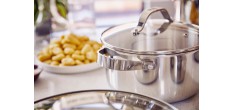 Cicla 3 Batterie de Cuisine Casseroles Inox Recyclé 4 pcs