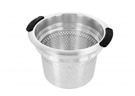 Specialties 5 Pastamand van RVS 24 cm met afneembare handgrepen