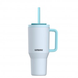 Rio Geïsoleerde Waterfles met Uitschuifbaar Rietje 950 ml LichtblauwFr