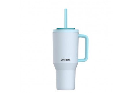 Rio Geïsoleerde Waterfles met Uitschuifbaar Rietje 950 ml LichtblauwFr