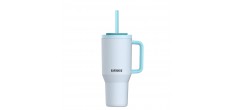 Rio Geïsoleerde Waterfles met Uitschuifbaar Rietje 950 ml LichtblauwFr