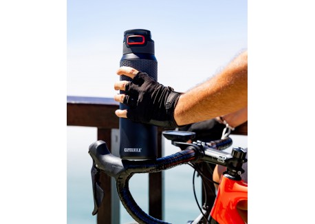 Elton 1L Black Nightfall 3.0 RVS geïsoleerde waterfles