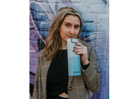 Etna Grip Travel Mug Isotherme Hermétique 500 ml Bleu clair Breezy Blu