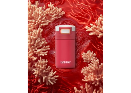 Etna Travel Mug Isotherme Hermétique 300 ml Rouge Corail Coral Crush -