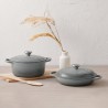 Zie dia Campagnard gietijzeren Cocotte 3,5 L Blauw Sea Salt (30 cm)