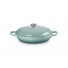 Zie dia Campagnard gietijzeren Cocotte 3,5 L Blauw Sea Salt (30 cm)