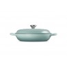 Zie dia Campagnard gietijzeren Cocotte 3,5 L Blauw Sea Salt (30 cm)