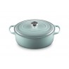 Zie dia Signature Ovale gietijzeren Cocotte 6,3 L Blauw Sea Salt (31 cm)