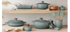 Signature Ovale gietijzeren Cocotte 6,3 L Blauw Sea Salt (31 cm)