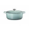 Voir la slide Cocotte Fonte Signature Ovale 6,3 L Bleu Sea Salt (31 cm)