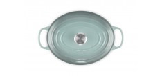 Signature Ovale gietijzeren Cocotte 6,3 L Blauw Sea Salt (31 cm)