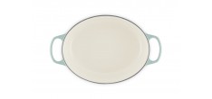 Cocotte Fonte Signature Ovale 6,3 L Bleu Sea Salt (31 cm)