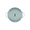Zie dia Signature Ronde Gietijzeren Cocotte 4,2 L blauw Sea Salt (24 cm)