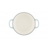 Zie dia Signature Ronde Gietijzeren Cocotte 4,2 L blauw Sea Salt (24 cm)