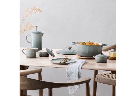 Signature Ronde Gietijzeren Cocotte 4,2 L blauw Sea Salt (24 cm)