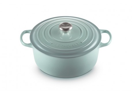 Cocotte Fonte Signature Ronde 6,7 L Bleu Sea Salt (28 cm)