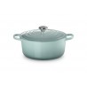 Zie dia Signature Ronde Gietijzeren Stoofpot 6,7 L Blauw Deep Teal (28 cm)