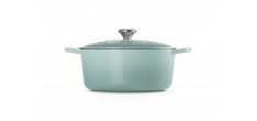 Cocotte Fonte Signature Ronde 6,7 L Bleu Sea Salt (28 cm)
