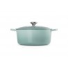 Zie dia Signature Ronde Gietijzeren Stoofpot 6,7 L Blauw Deep Teal (28 cm)