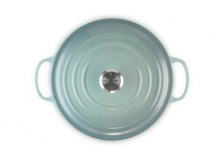 Cocotte Fonte Signature Ronde 6,7 L Bleu Sea Salt (28 cm)
