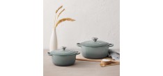 Cocotte Fonte Signature Ronde 6,7 L Bleu Sea Salt (28 cm)
