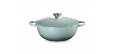 Ronde gietijzeren pan 4,1 L Blauw Sea Salt (26 cm)