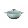 Zie dia Ronde gietijzeren pan 4,1 L Blauw Sea Salt (26 cm)