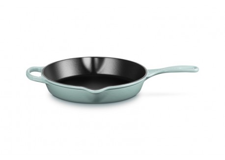 Poêle en Fonte Ronde Skillet 26 cm Bleu Sea Salt