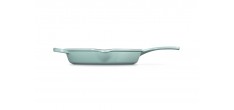 Ronde gietijzeren koekenpan 26 cm blauw Sea Salt