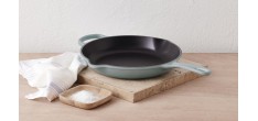Poêle en Fonte Ronde Skillet 26 cm Bleu Sea Salt