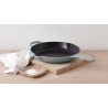 Zie dia Ronde gietijzeren koekenpan 26 cm blauw Sea Salt