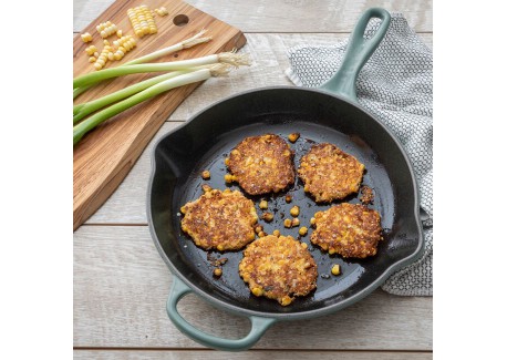 Poêle en Fonte Ronde Skillet 26 cm Bleu Sea Salt