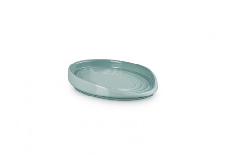 Blauw Sea Salt keramische ovale lepelhouder