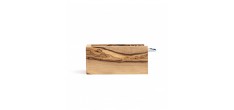 Râpe à Fromage Parmesan avec Boîte en Bois d'Olivier Rectangulaire 15x