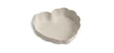 Madeleine Hart keramische mal 26x6,5 cm Gebroken Wit