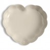 Voir la slide Madeleine Moule Coeur Céramique 26x6,5 cm Argile Blanc Cassé
