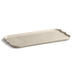 Madeleine Plat à Cake Rectangulaire Céramique 31x15 cm Argile Blanc Ca