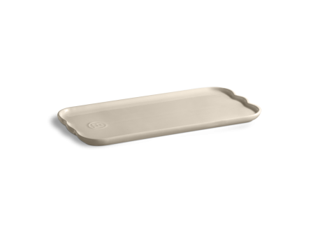 Madeleine Plat à Cake Rectangulaire Céramique 31x15 cm Argile Blanc Ca