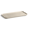 Zie dia Madeleine Rechthoekige Taartschaal Keramiek 31x15 cm Gebroken Wit