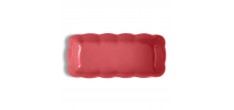 Madeleine Moule à Cake Rectangulaire Céramique 29x9 cm Rose Candy