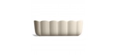 Madeleine rechthoekige keramische cakevorm 29x9 cm Gebroken Wit