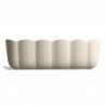 Zie dia Madeleine rechthoekige keramische cakevorm 29x9 cm Gebroken Wit