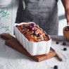 Voir la slide Madeleine Moule à Cake Rectangulaire Céramique 29x9 cm Argile Blanc Ca