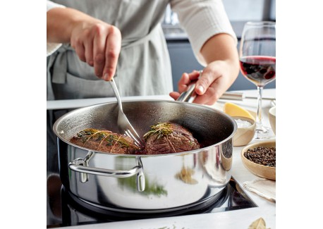 Apollo 7 Sauteuse Inox sans Couvercle 28 cm 4,8 L