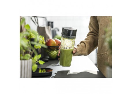 Enfinigy Black Mini Blender Personnel Noir avec Bouteille Smoothie 0,5