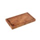 Rechthoekige snijplank van eikenhout 45x25x4 cm