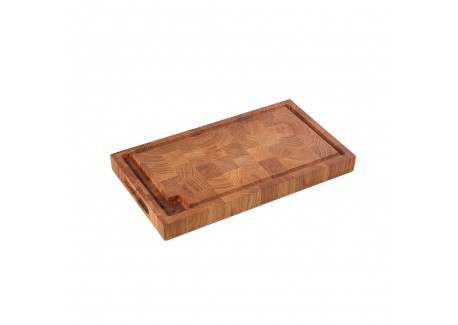 Rechthoekige snijplank van eikenhout 45x25x4 cm