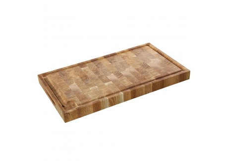Planche à Découper Bois de Chêne Rectangulaire 54x30x4 cm