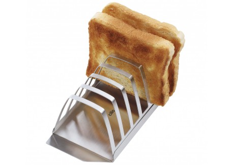 Porte-toast Inox Brossé 6 tranches 20 x 7 cm