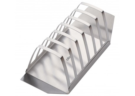 Porte-toast Inox Brossé 6 tranches 20 x 7 cm